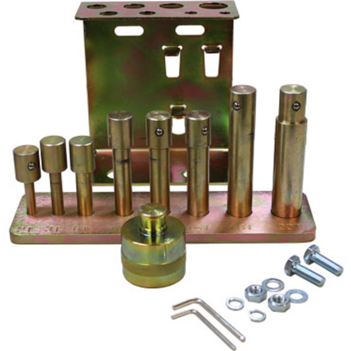 9 pc. Press pin/punch kit for Dynamo air/hyd shop