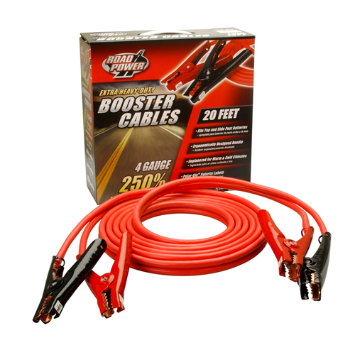 20 ft. 4 gauge with 500 Amp Polar-Gloâ„¢ Booster Cable Clamp