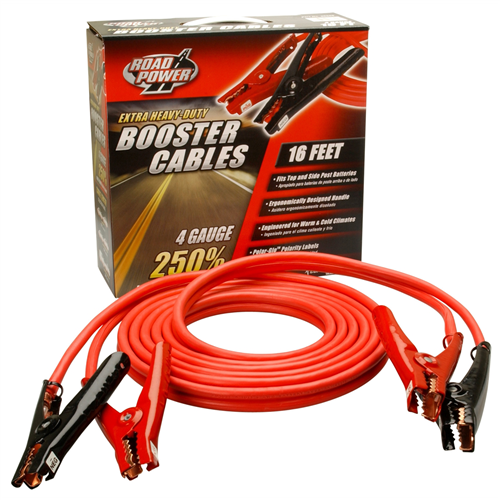 16 ft. 4 Gauge with 500 Amp Polar-Gloâ„¢ Booster Cable Clamp