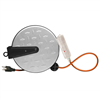 30' Metal Extension Cord Reel with Diamond Plate