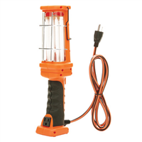 Coleman Cable L1921 Fluorescent Work Light, 26 Watt, with Hang Hook, Self-Standing Base, Outlet in Handle, 16/3 6' Cord