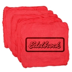 Edelbrock 189150 Edelbrock Emchanic's Shop Rag In Red (Each)