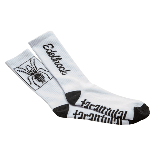 Edelbrock Black Tarantula Crew Socks (Pair)