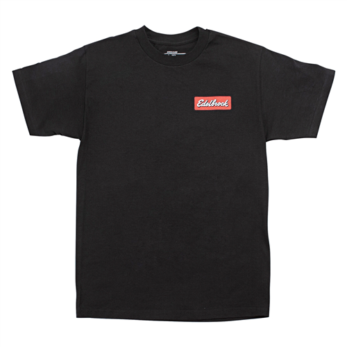 Edelbrock 289060 Edelbrock Badge Black T-Shirt, Small