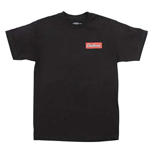 Edelbrock 289061 Edelbrock Badge Black T-Shirt, Medium