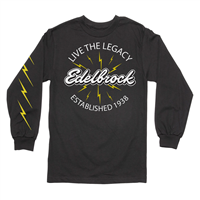 EDELBROCK 289140 Edelbrock Live The Legacy Long Sleeve Black T-Shirt, XL