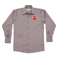 Edelbrock Since 1938 Button-up Long Sleeve Work Shirt, Medium
