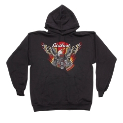 Edelbrock Crate Eagle Pullover Hoodie Sweatshirt, Medium