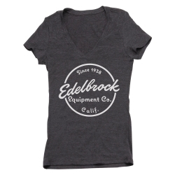 Edelbrock Since 1938 Deep V-Neck Womenâ€™s T-Shirt, XXL