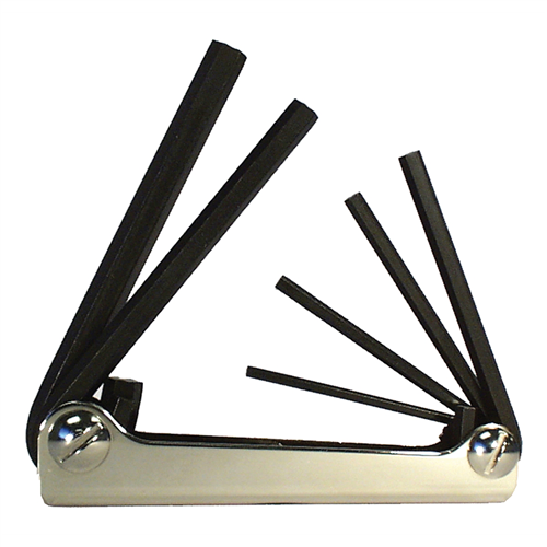 5 Piece Metric Fold-Up Hex Key Set