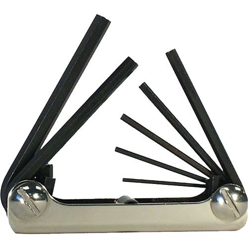 7-Piece Metric Fold-Up Hex Key Set