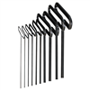 Hex Key Set 10 Pc T-Handle 9" SAE 3/32-3/8"