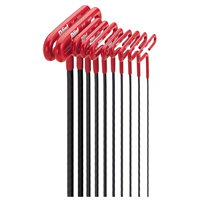 10 Piece 9" SAE Cushion Grip T-Handle Hex Key Set