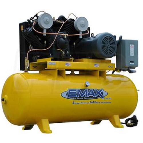 Compressor 7.5 HP 2 Stg V4 1 Ph Hor. 80 Gal