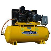 Compressor 10 HP 2 Stg 3 Ph Horiz 120 Gal