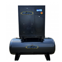 EMAX 7.5HP 3PH Industrial Rotary Screw Compressor-80 Gal Tank Mount