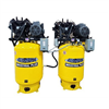 Two EMAX  10HP 1ph 80 Gallon Vertical Solo Mounted Alternating Silent Air compressors-w/Pressure Lubricated pumps