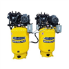 Two EMAX  10HP 1ph 120 Gallon Vertical Solo Mounted Alternating Silent Air compressors-w/Pressure Lubricated pumps