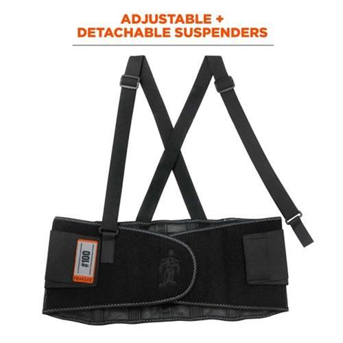 Ergodyne 11384 100 L Black Back Support