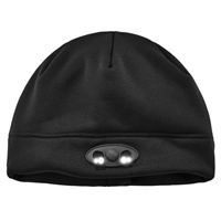 Ergodyne 16803 6804 Black Skull Cap Beanie Hat With Led Lights