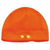 Ergodyne 16804 6804 Orange Skull Cap Beanie Hat With Led Lights