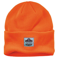 Ergodyne 16807 6806 Orange 6806 Cuffed Rib Knit Beanie Hat