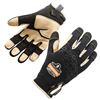 Ergodyne 17142 710Ltr S Black Heavy-Duty Leather-Reinf Gloves