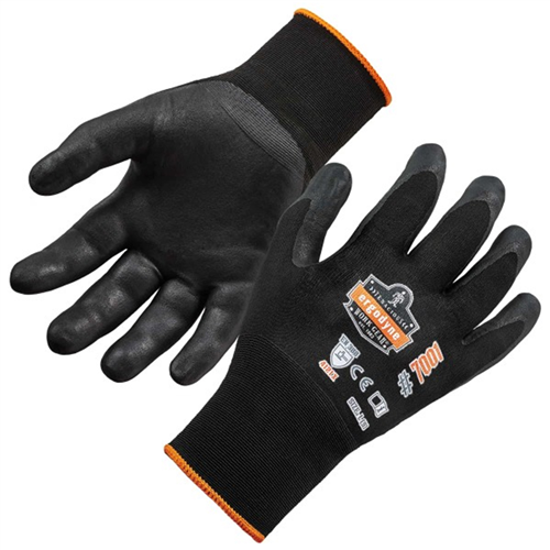 Ergodyne 17952 7001 S Black Abrasion Resis Nitrile-Coated Gloves