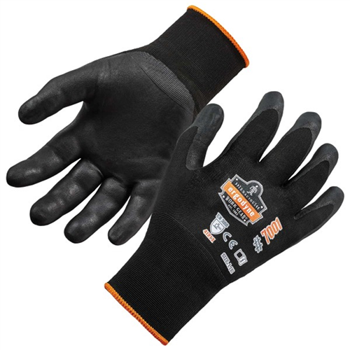 Ergodyne 17953 7001 M Black Abrasion Resis Nitrile-Coated Gloves