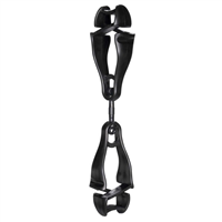 Ergodyne 19412 3420 Black Swivel Glove Clip Holder - Dual Clips