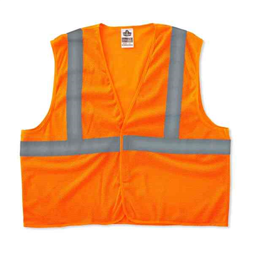 Ergodyne 20963 8205Hl S/M Orange Type R Class 2 Super Mesh Vest