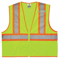 Ergodyne 21297 8229Z 2Xl/3Xl Lime Type R Class 2 Two-Tone Vest