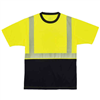 Ergodyne 22534</Br>8280Bk L Lime Type R Class 2 Black T-Shirt