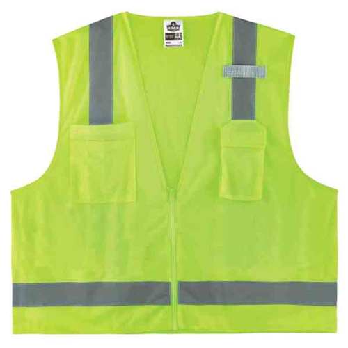 Ergodyne 24023 8249Z S/M Lime Type R Class 2 Surveyors Vest