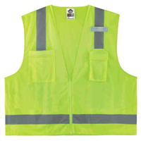 Ergodyne 24027 8249Z 2Xl/3Xl Lime Type R Class 2 Surveyors Vest