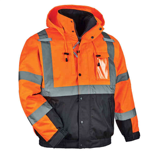 Ergodyne 25585 8381 Xl Orange Type R Class 3 3-In-1 Bomber Jacket