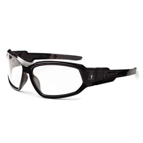 Ergodyne 56000 Loki Clear Lens Black Safety Glasses Sunglasses