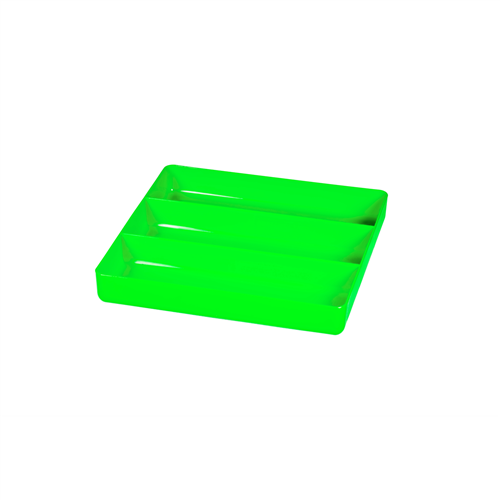 10.5 x 10.5" 3 compartment Organizer Tray - Green