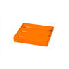 10.5 x 10.5" 3 compartment Organizer Tray - Orange