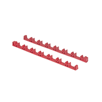 14 Tool No-Slip Low Profile Screwdriver Rails, Red