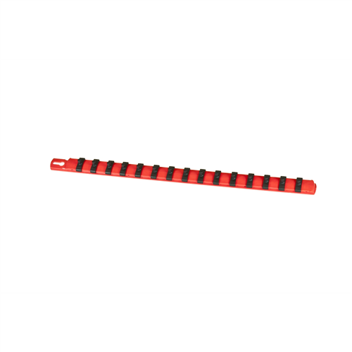 18 in. Socket Organizer, Red w/ 1/4 in. TwistLock Clips