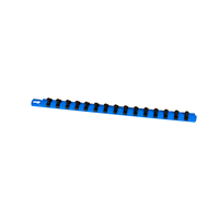18 in. Socket Organizer, Blue w/ 3/8 in. TwistLock Clips