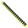 18 Socket Organizer with 17 Twist Lock Clips - HI-VIZ - 1/2