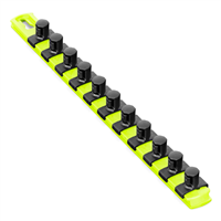 Ernst 8439HV</br>13 Socket Organizer with 11 Twist Lock Clips - HI-VIZ - 1/2
