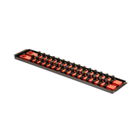 Ernest 8454 Socket Boss, 2 Rail Socket Tray, Red - 1/2 in. Drive