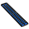 2 Rail Twist Lock Socket Boss 18", Blue - 1/2"