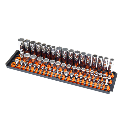 3 Rail Twist Lock Socket Boss 18", Orange- 1/4", 3/8" & 1/2"