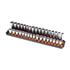 2 Rail Twist Lock Socket Boss 18", Orange - 1/2"