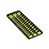 3 Rail Twist Lock Socket Boss 13", HI-VIZ - 1/4", 3/8" & 1/2"