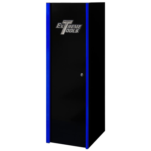 DX Series 19 in. x 21 in. Deep Side Locker w/ 4-Shelves, Black w/ Blue Handle